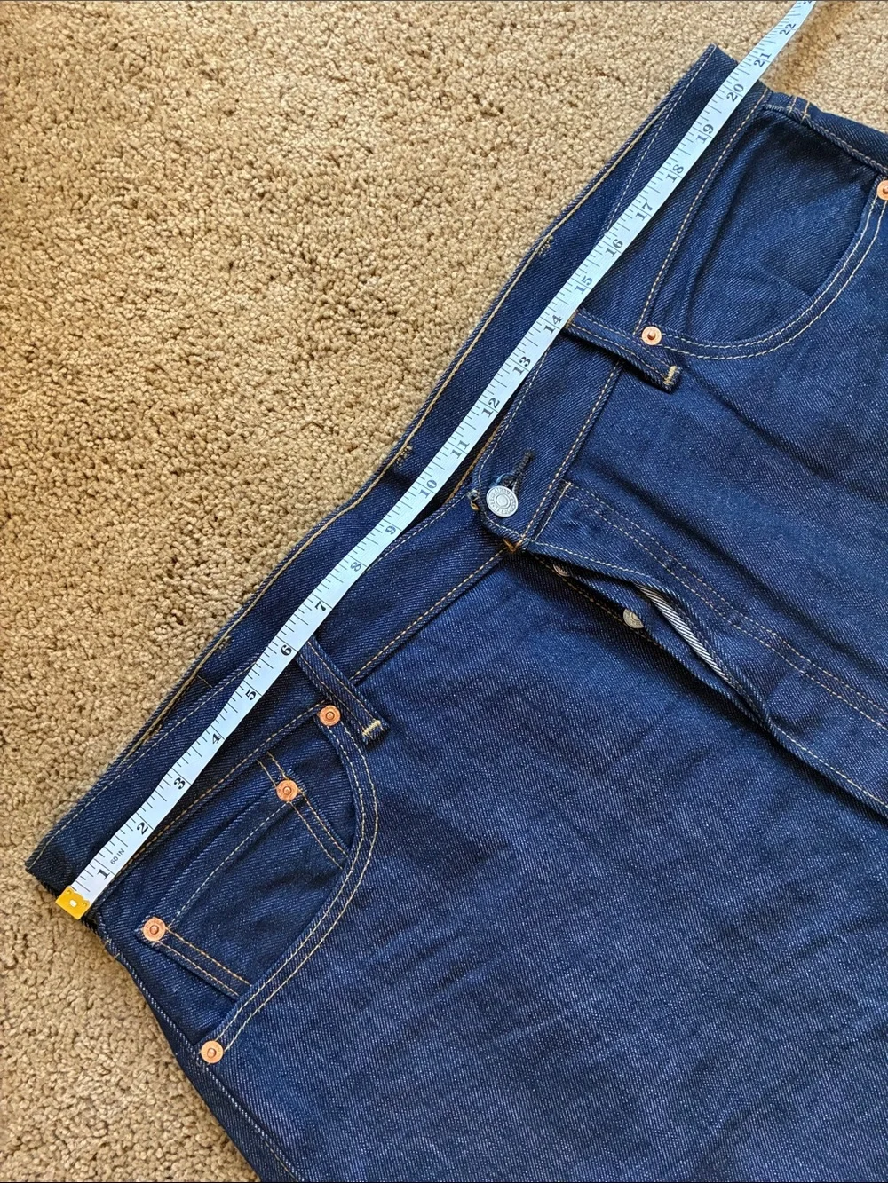 Levi's Men's 501 Jeans in Dark Indigo Blue